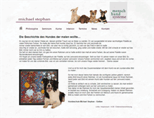 Tablet Screenshot of mensch-hund-systeme.de